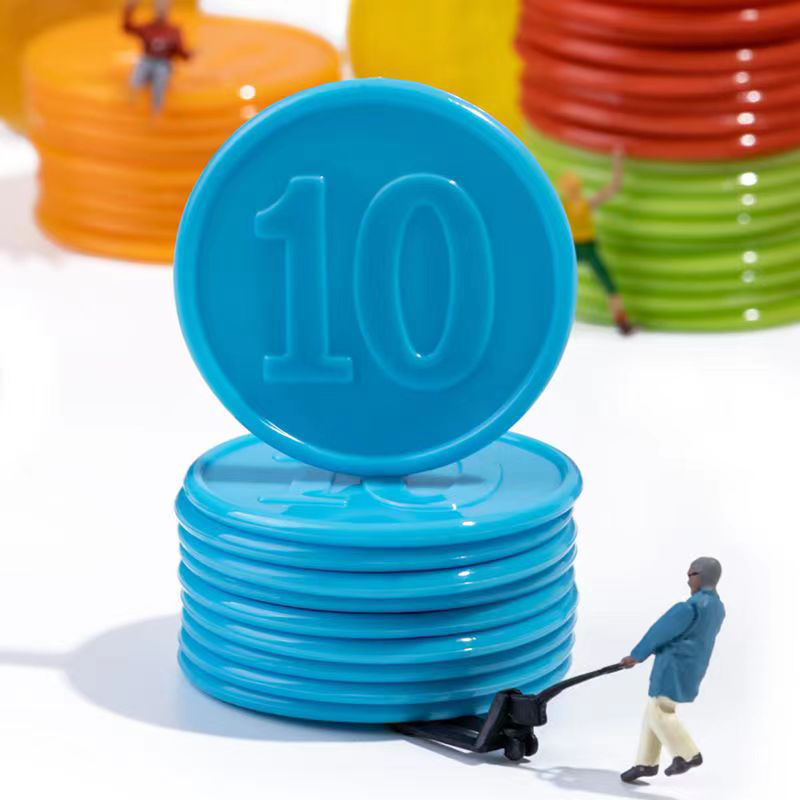 Board Game With Chips - 40 SZTUK Żetonów do Pokera z