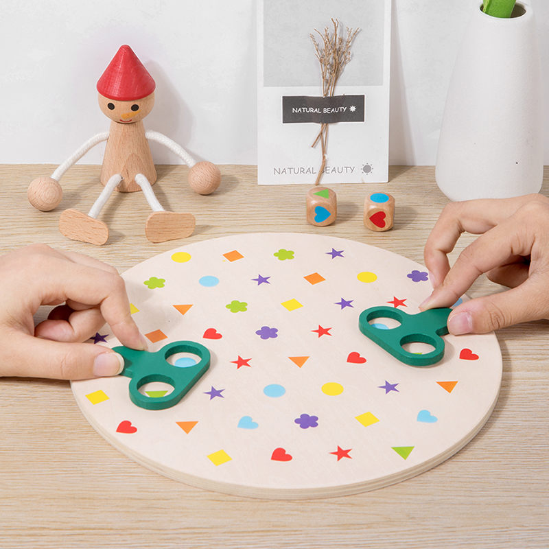 Board Game Design - Montessori Gra Dopasowująca Kolory i Kształty,