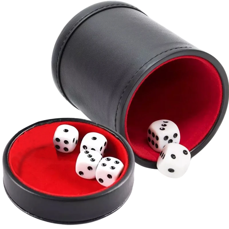 Board Game Yahtzee - Skórzany kubek do gry w kości