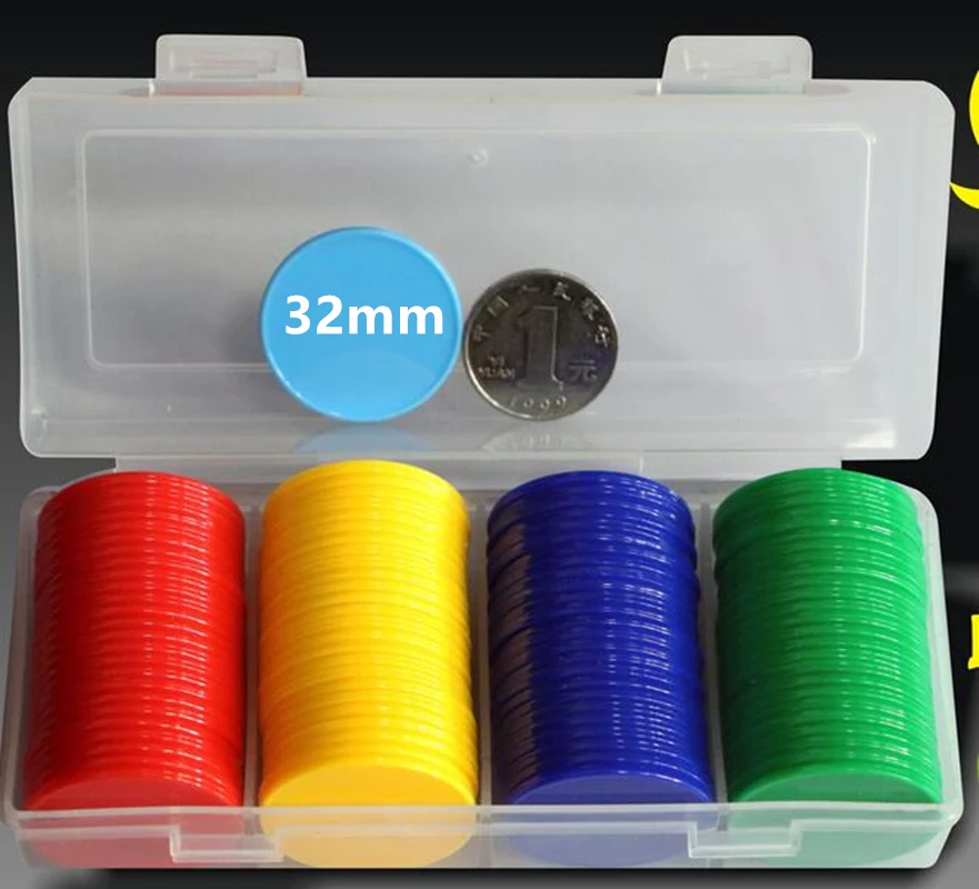 32 MM 100 sztuk z pudełkiem że – Board Game With Chips recenzja i cena
